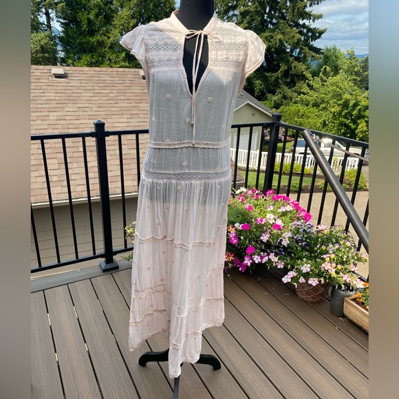 Free People Dresses & Skirts - Free people light pink dress size M